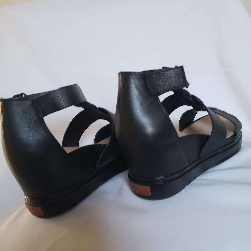 Black Gladiator Wedge Platform Sandals - Sz 9 - Dr Scholl's - Picture 9 of 14